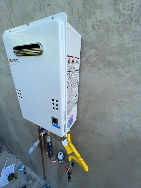 Tankless water heater installation for San Clemente homes