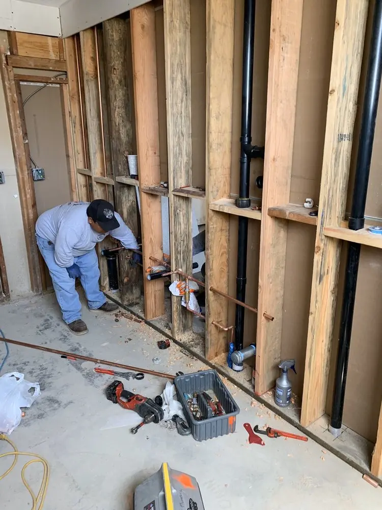Commercial rough-in plumbing for Gas Line Repair in San Clemente